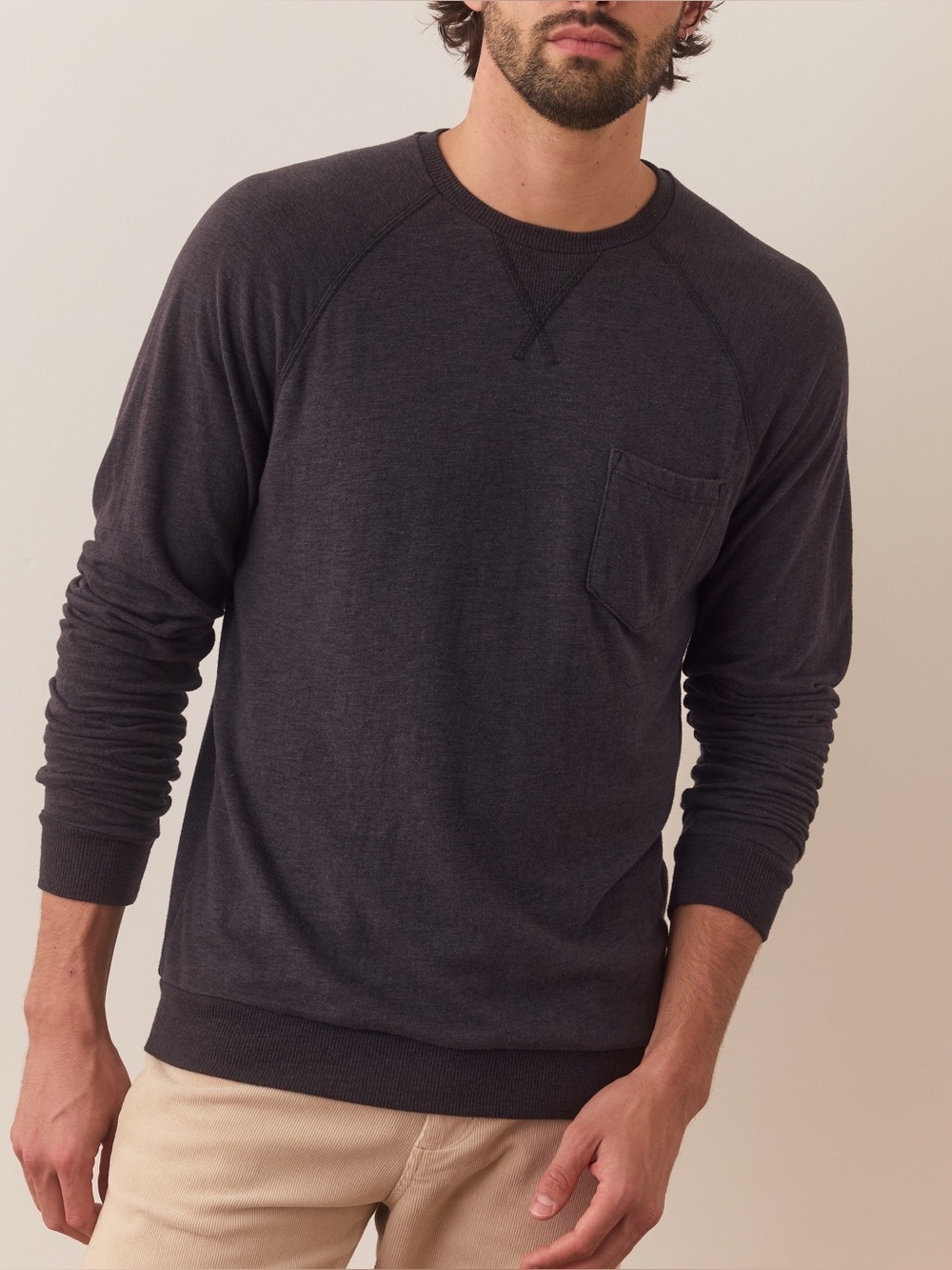 Marine Layer Double Knit Raglan Size Small